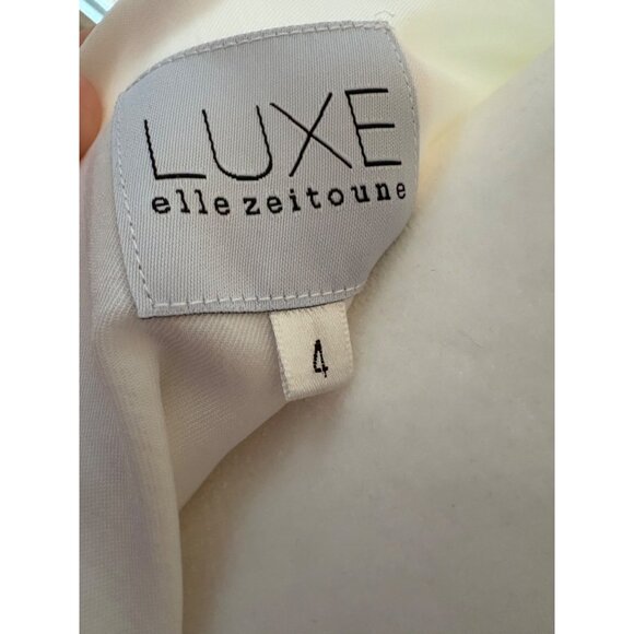 Luxe by Elle Zeitoune Arianna Strapless Bridal Dress Wedding Gown Size 0 US 4 AU - Picture 7 of 16